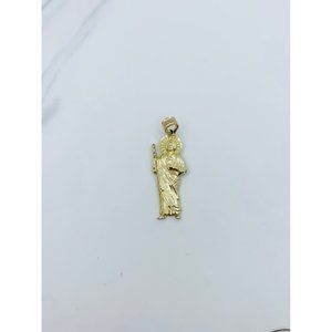 10k Gold Pendant St Jude San Judas Saint jude